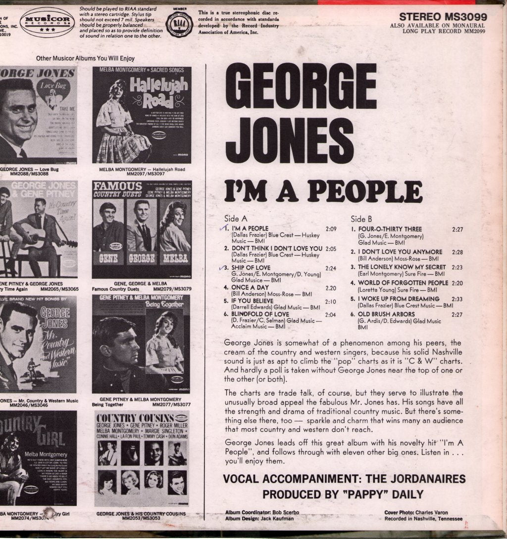 George Jones - I’m A People - Lp