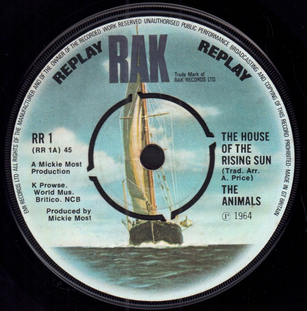 Animals - House Of The Rising Sun - 7 Inch