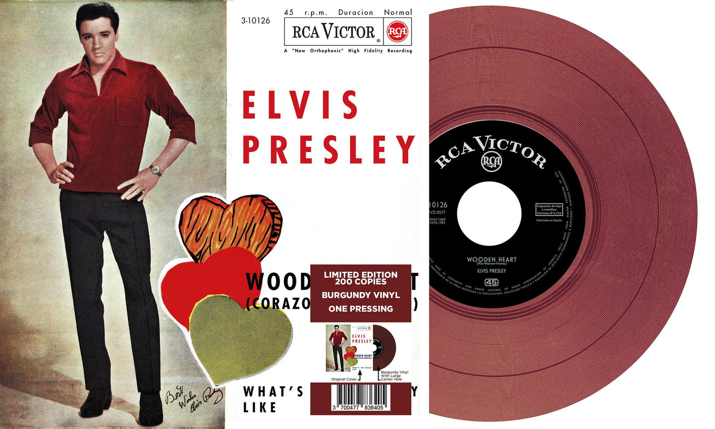 Elvis Presley - Wooden Heart (Corazon de Madera)/What's She Really Like - 7 Inch