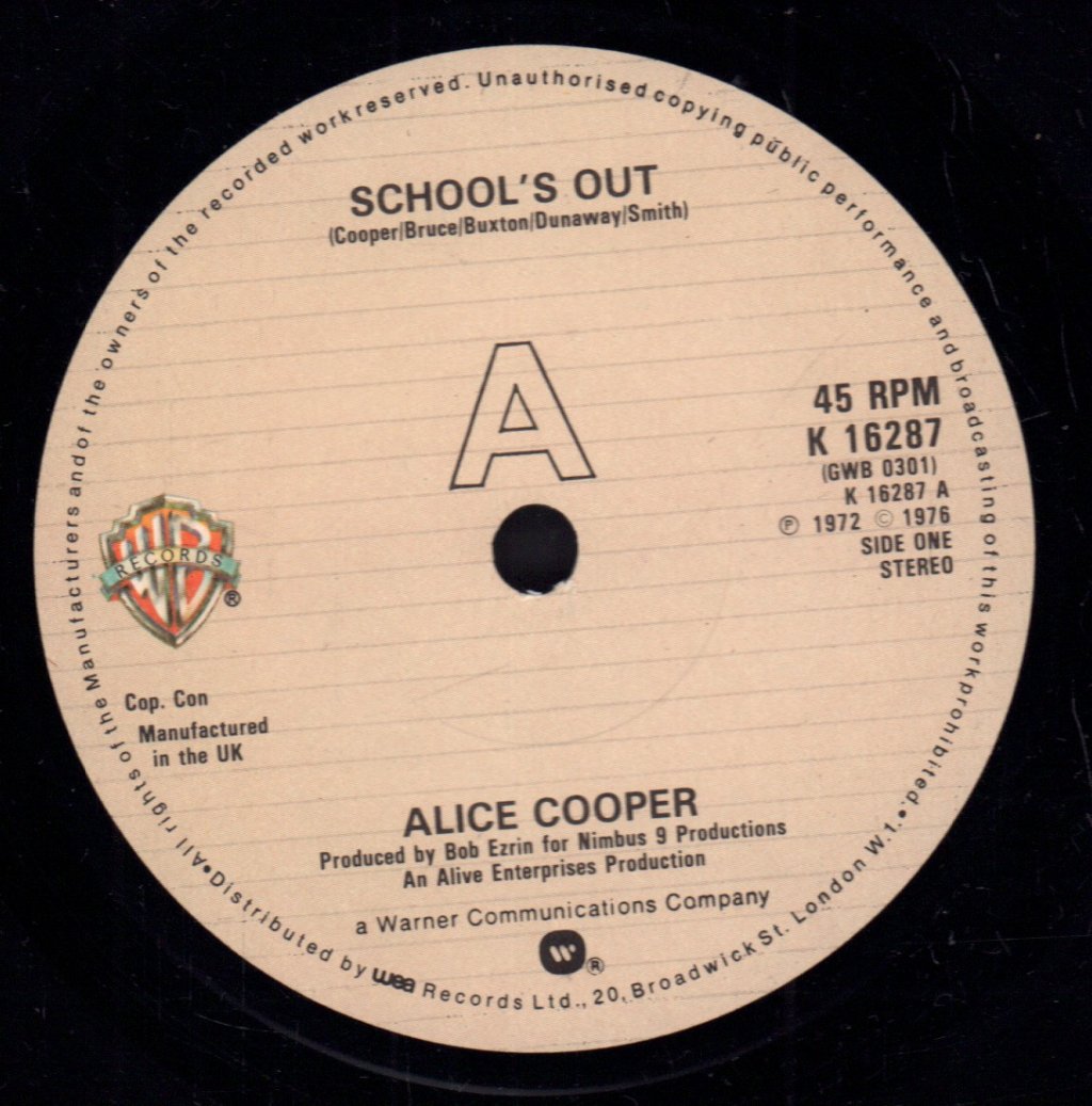 Alice Cooper - School's Out - 7 Inch
