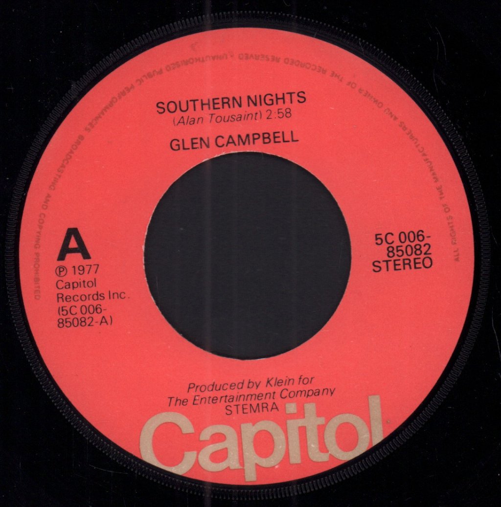 Glen Campbell - Southern Nights - 7 Inch