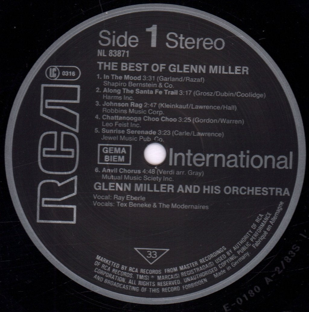 Glenn Miller - Best Of - Lp