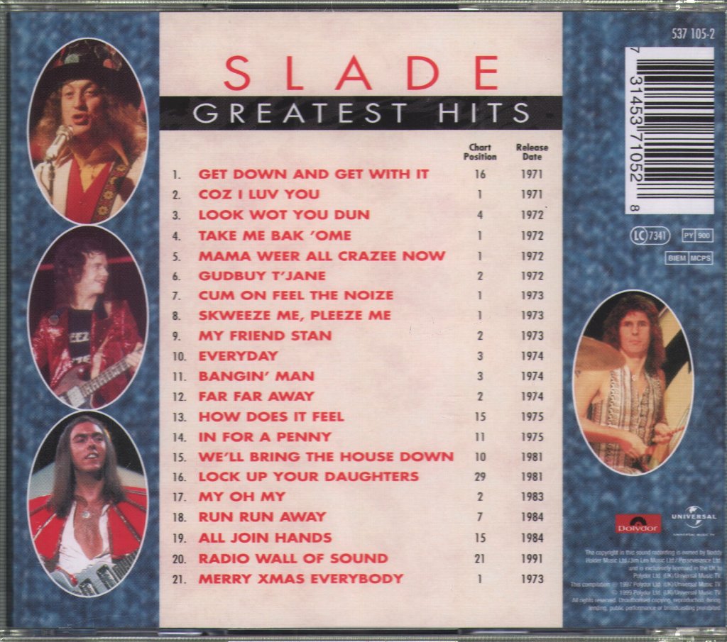 Slade - Greatest Hits - Cd