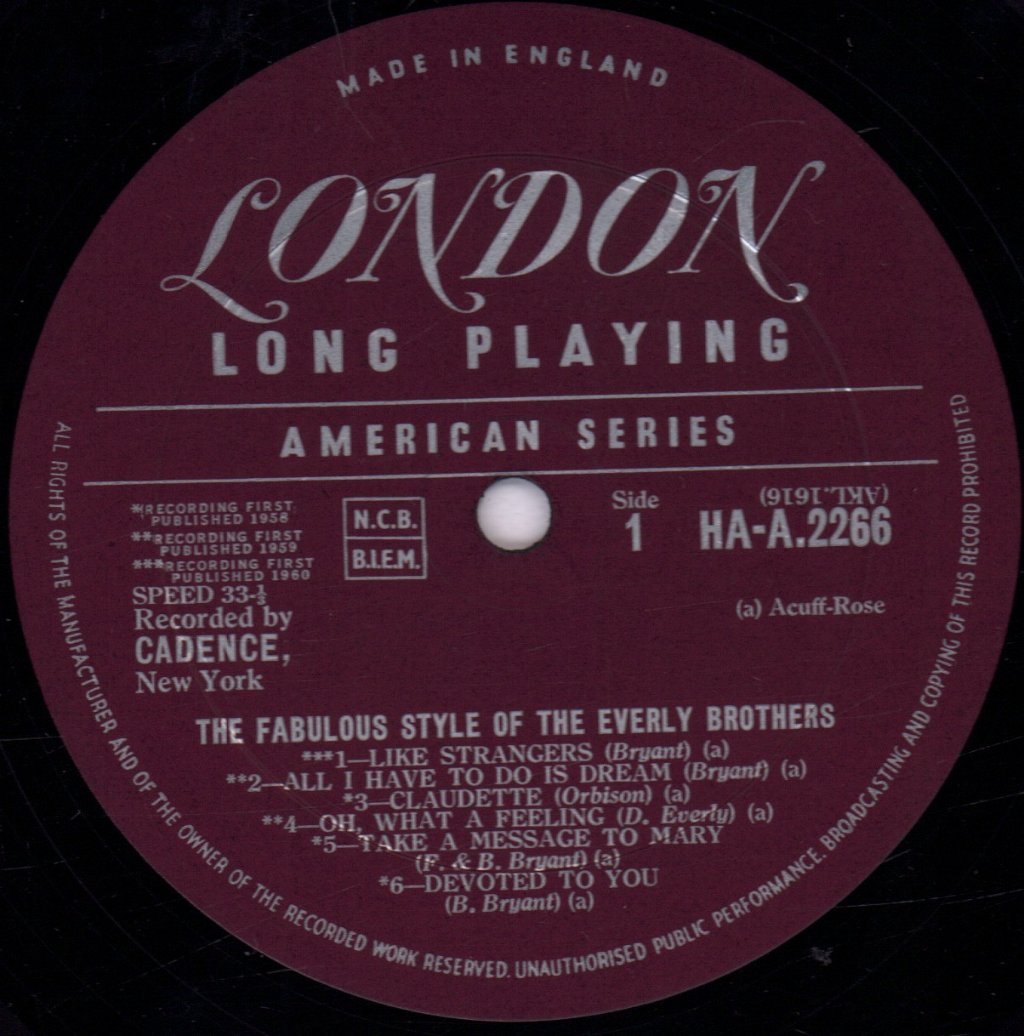 Everly Brothers - Fabulous Style Of - Lp