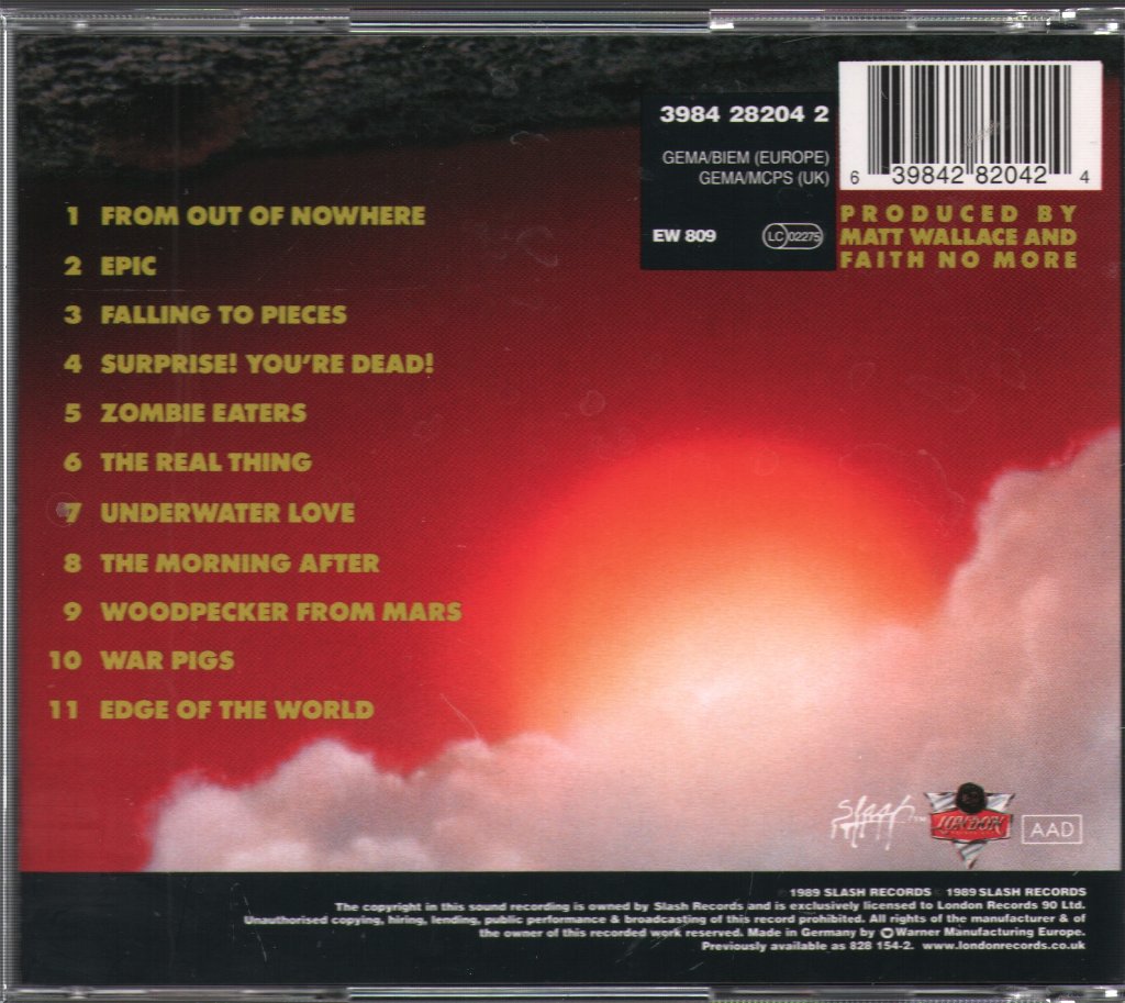 Faith No More - Real Thing - Cd