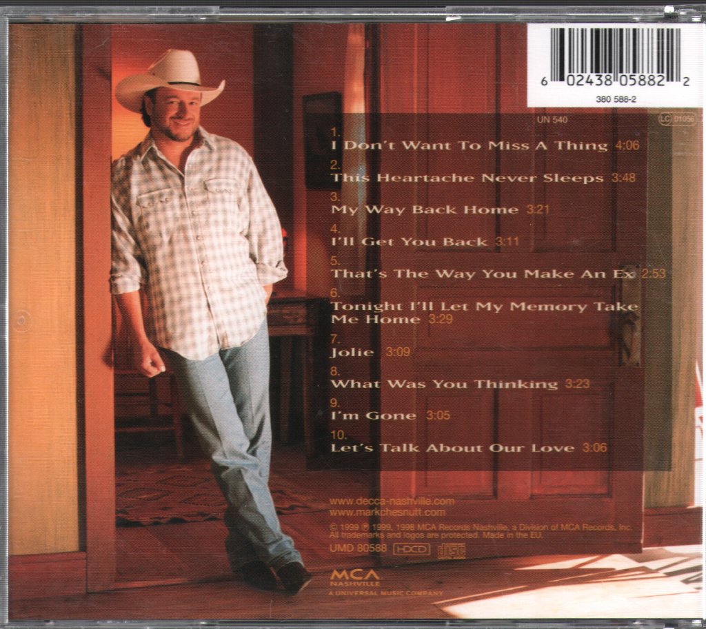 Mark Chesnutt - I Don't Want To Miss A Thing - Cd