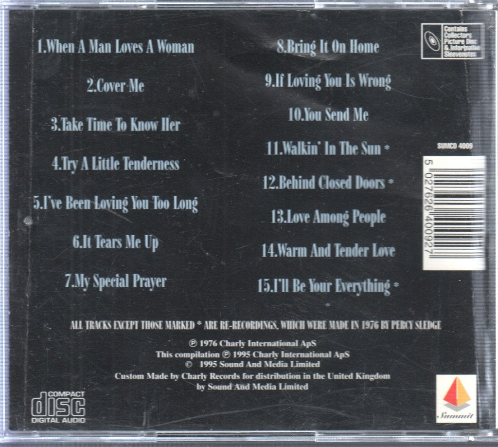 Percy Sledge - A Little Tenderness - 15 Soulful Love Songs - Cd