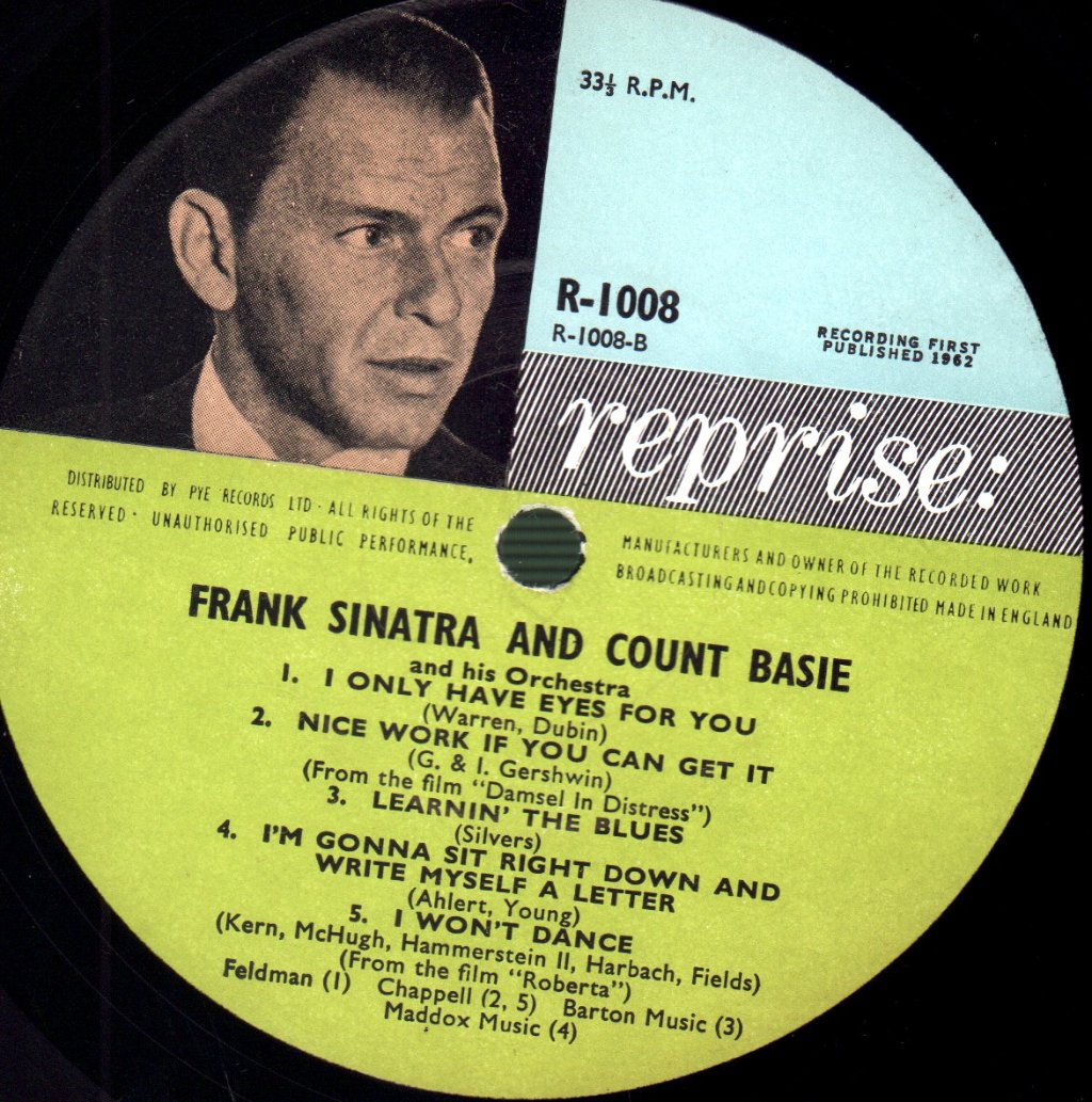Frank Sinatra And Count Basie - Sinatra Basie - Lp