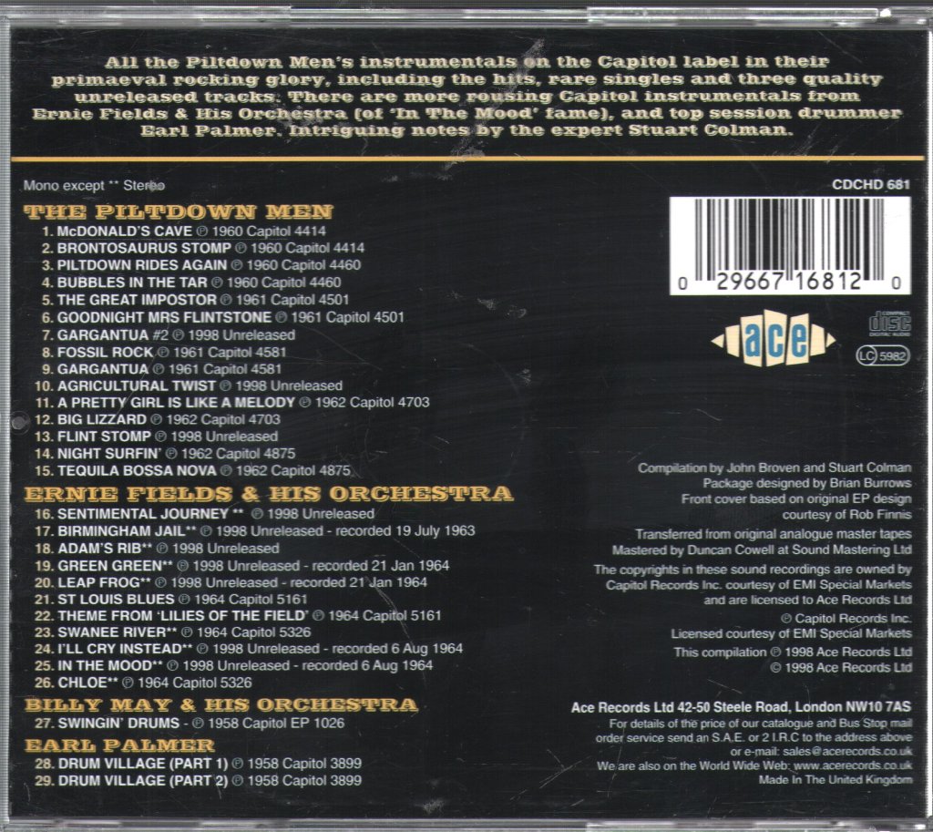 Piltdown Men - Piltdown Men Ride Again - Cd