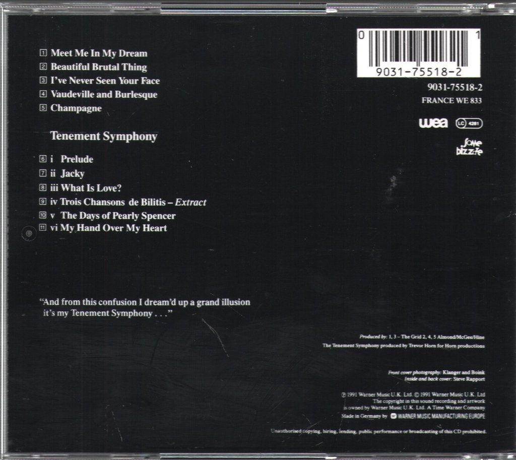 Marc Almond - Tenement Symphony - Cd