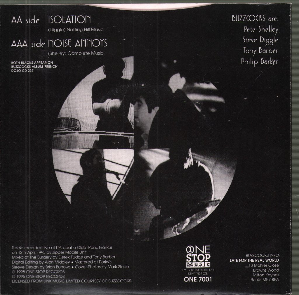 Buzzcocks - Isolation / Noise Annoys - 7 Inch