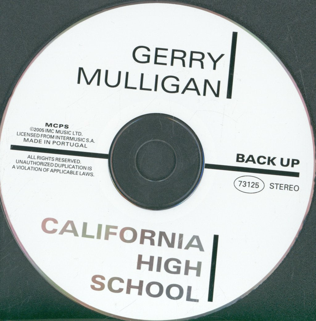 Gerry Mulligan - California High School - Cd