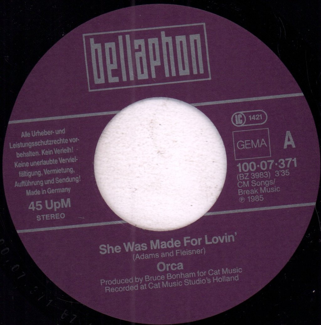 Orca - She Was Made For Lovin' - 7 Inch