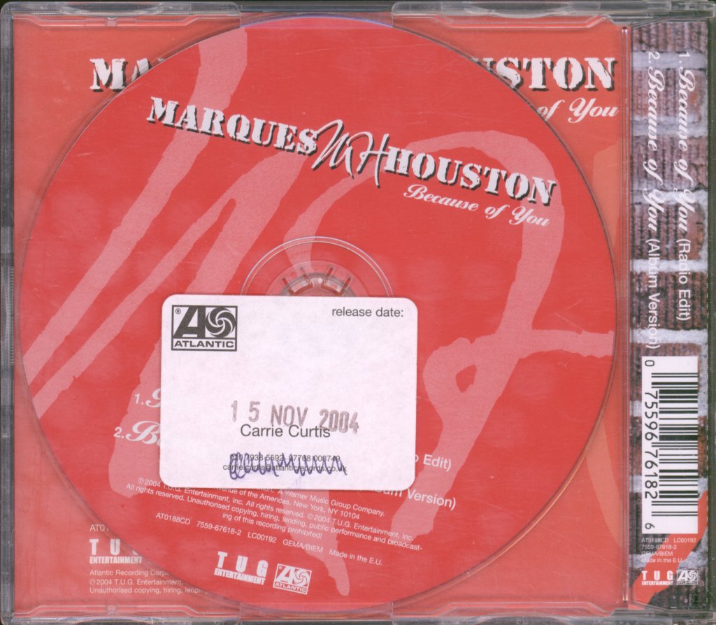 Marques Houston - Because Of You - Cd