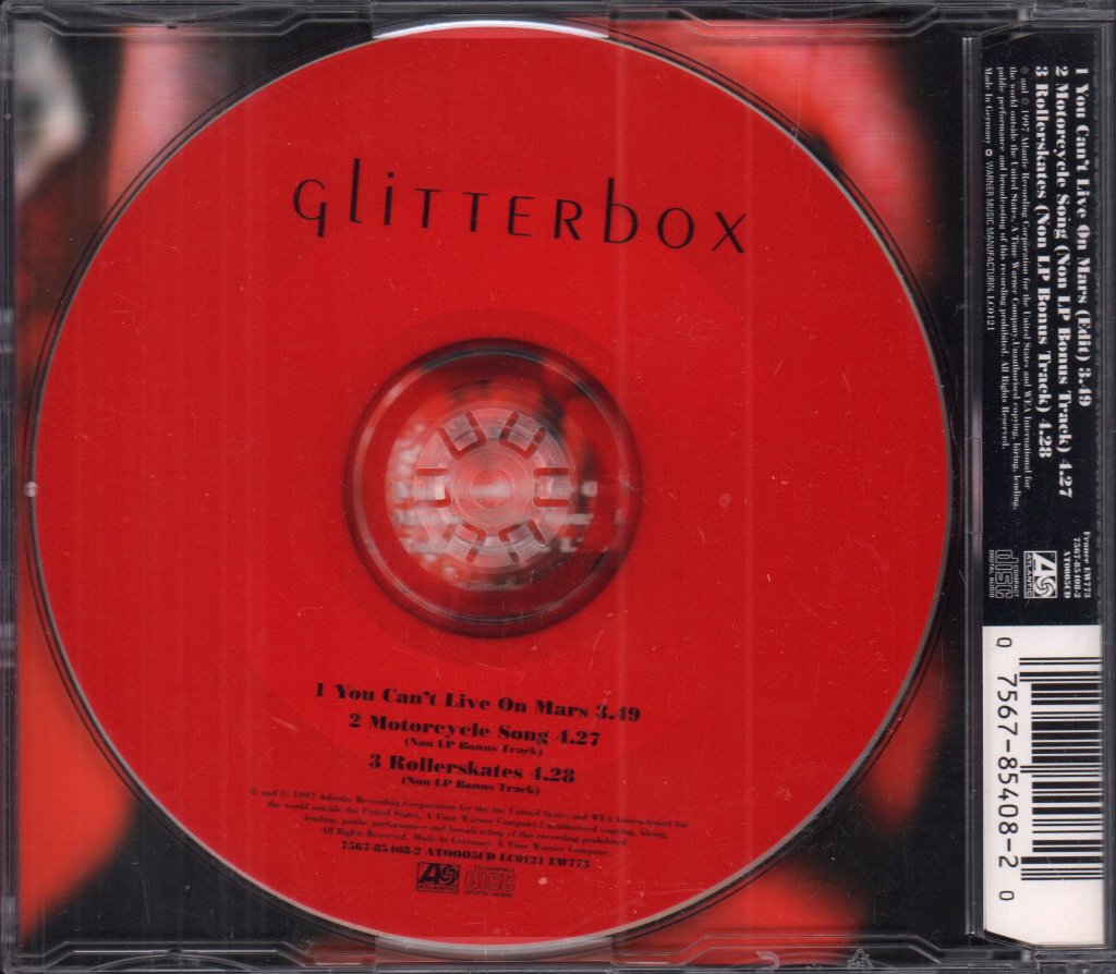 Glitterbox - You Can't Live On Mars - Cd