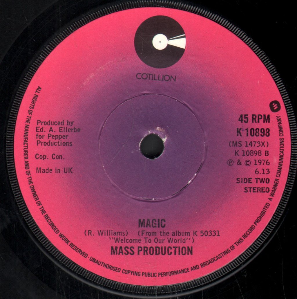 Mass Production - Welcome To Our World - 7 Inch