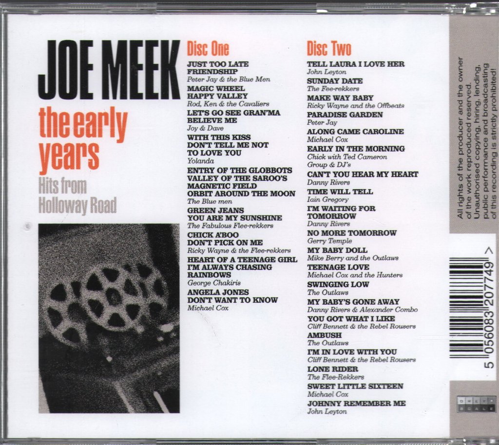 Joe Meek - Joe Meek - The Early Years - Double Cd