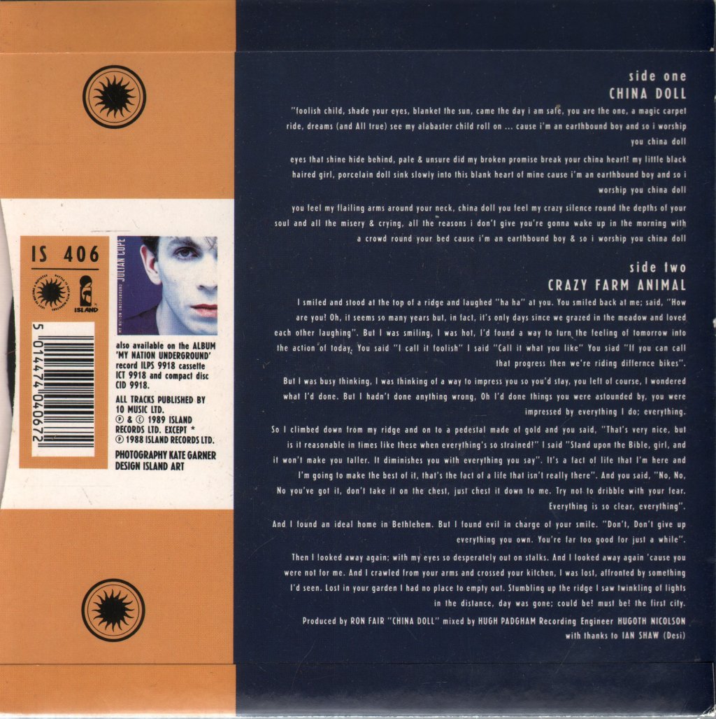 Julian Cope - China Doll - 7 Inch