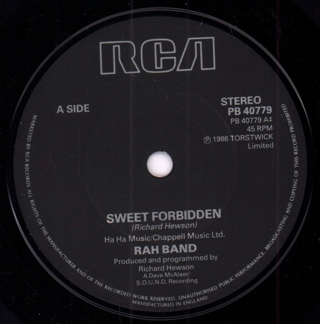 Rah Band - Sweet Forbidden - 7 Inch