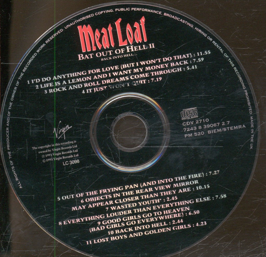 Meat Loaf - Bat Out Of Hell 2 - Cd