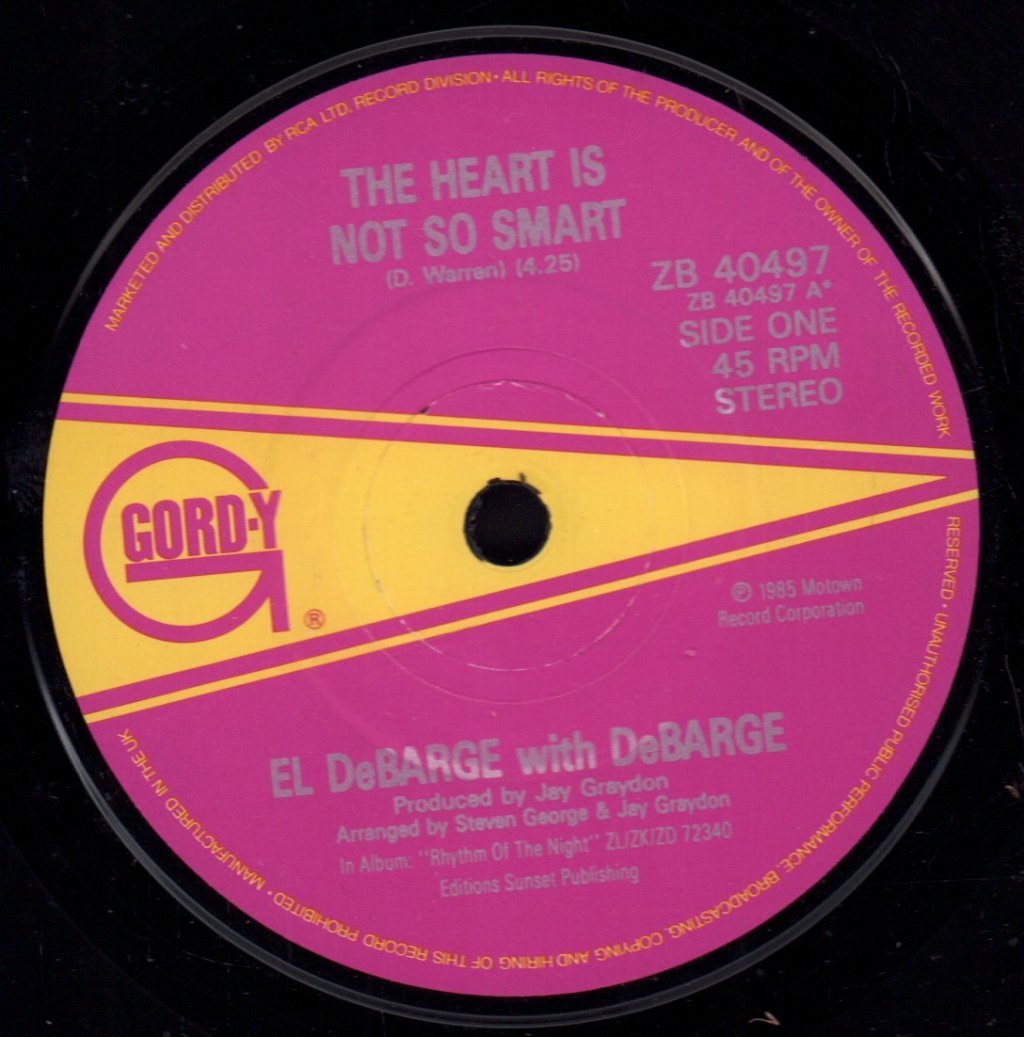 El Debarge With Debarge - Heart Is Not So Smart - 7 Inch