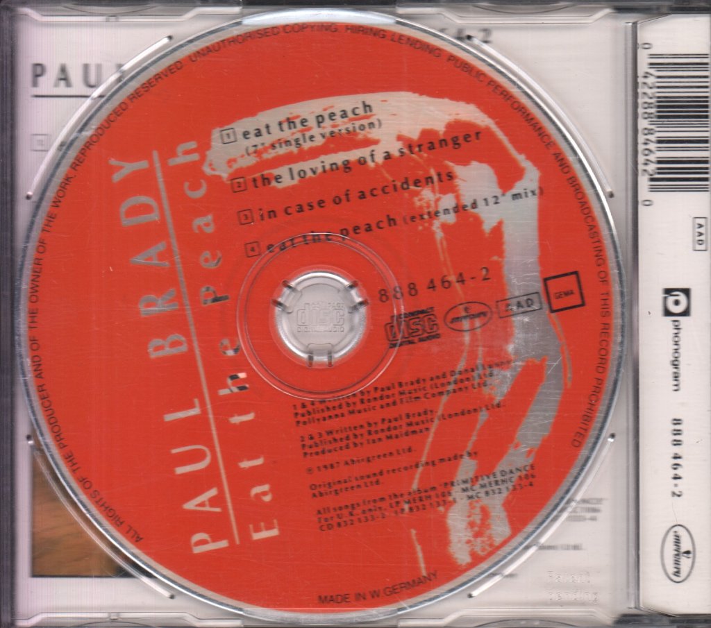 Paul Brady - Eat The Peach - Cd