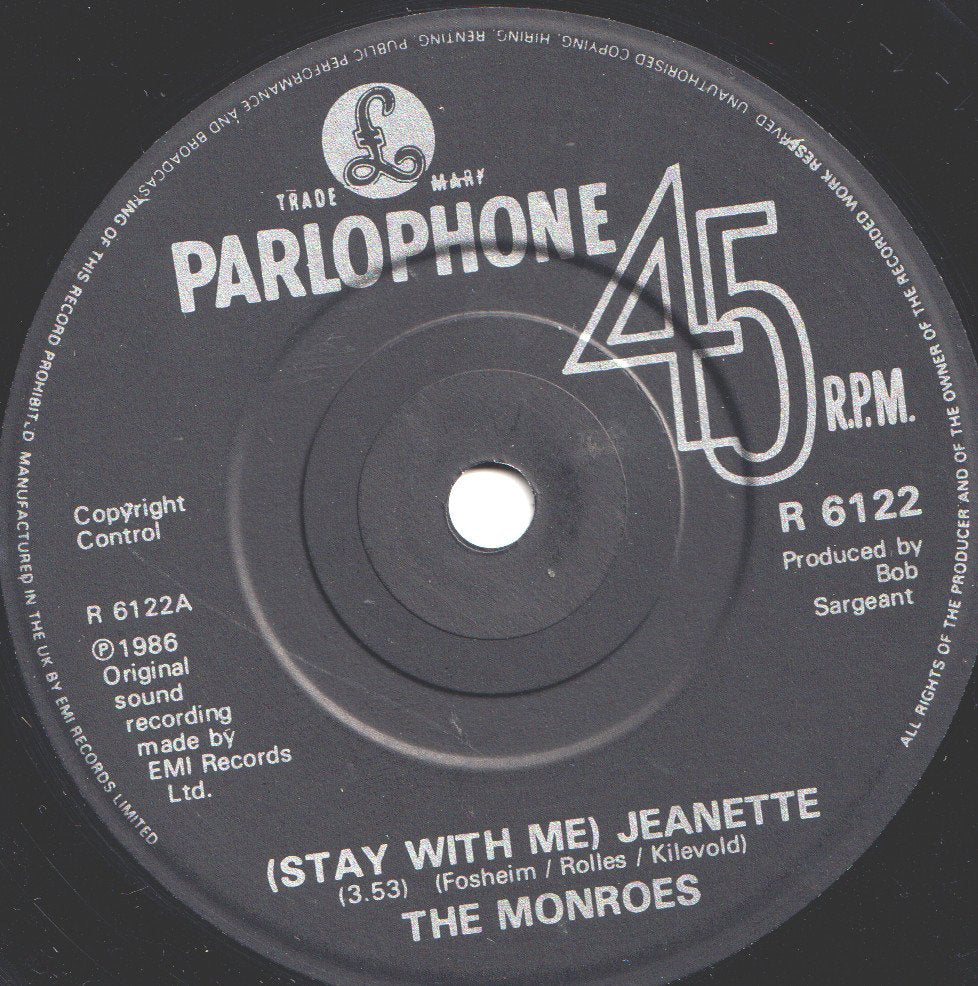 Monroes - Jeanette - 7 Inch