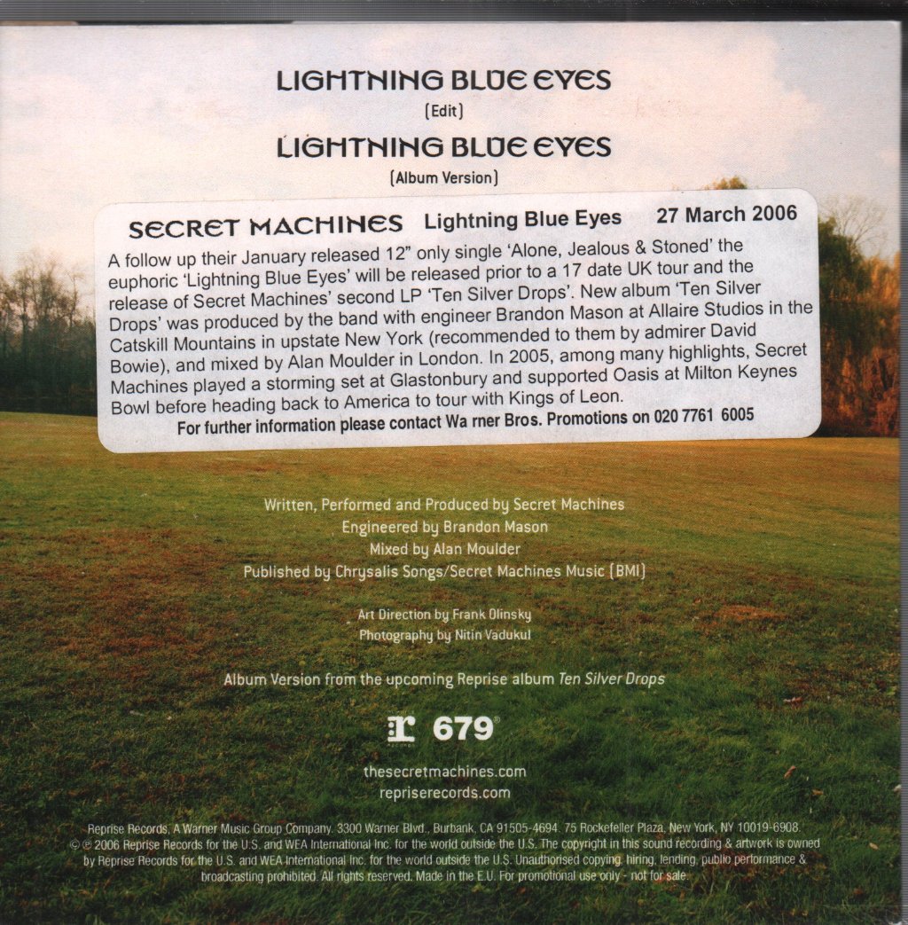 Secret Machines - Lightning Blue Eyes - Cdr