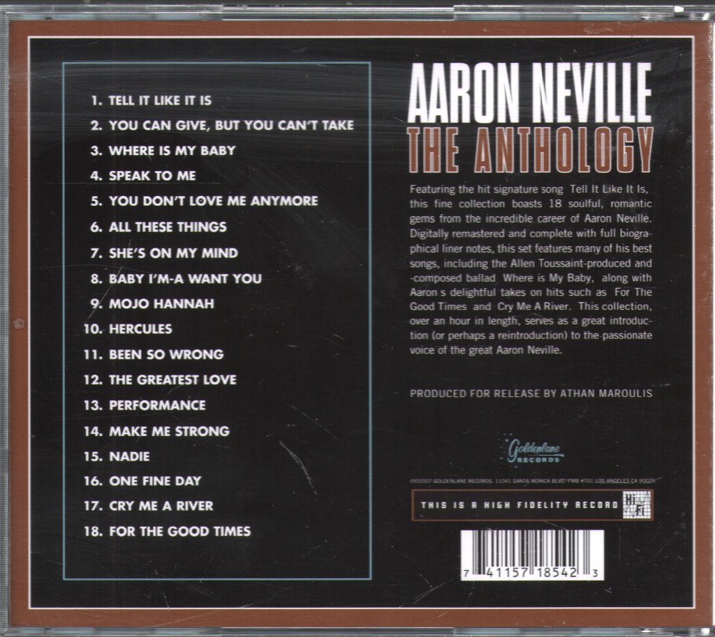 Aaron Neville - Anthology - Cd