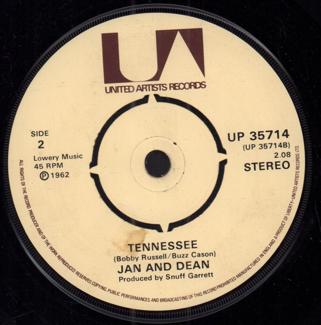 Jan And Dean - Walk Like A Man - 7 Inch