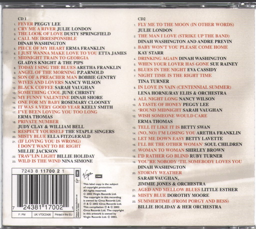Various Artists - Lady Sings The Blues - Double Cd