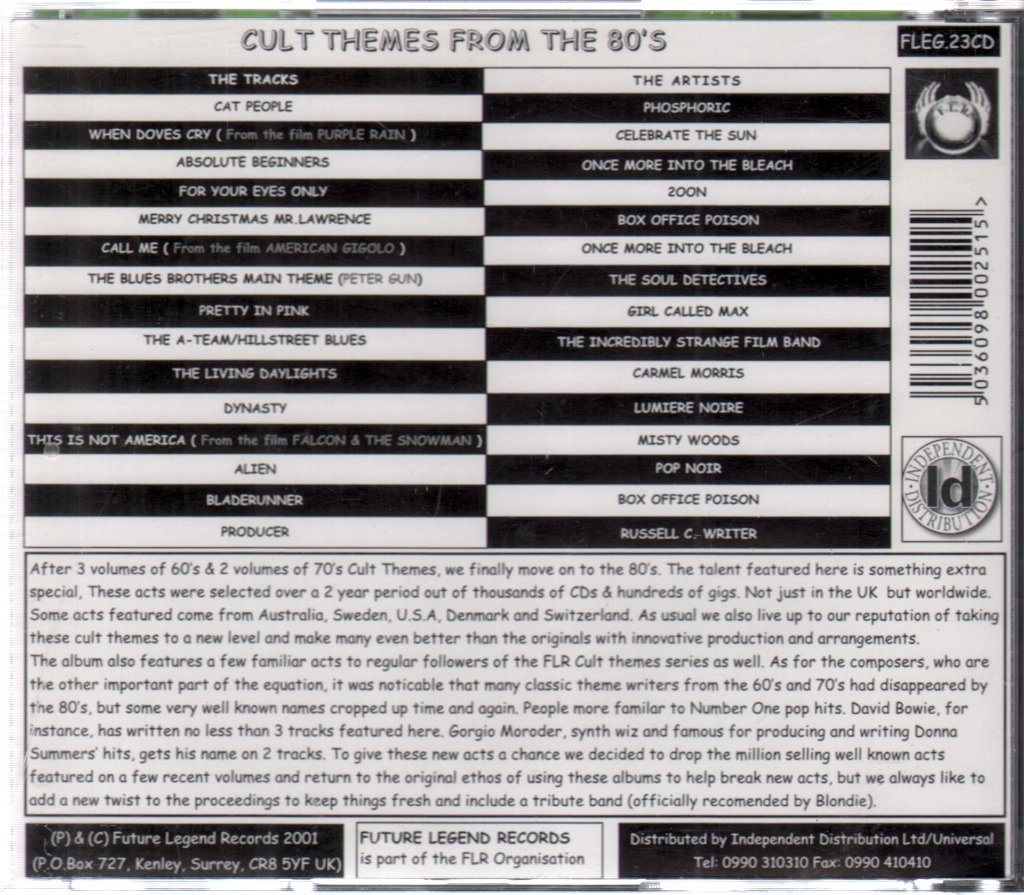 Various Artists - Cult Themes From The 80's - Cdr