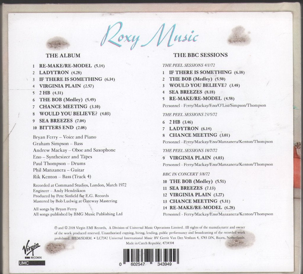 Roxy Music - Roxy Music - Cd Set