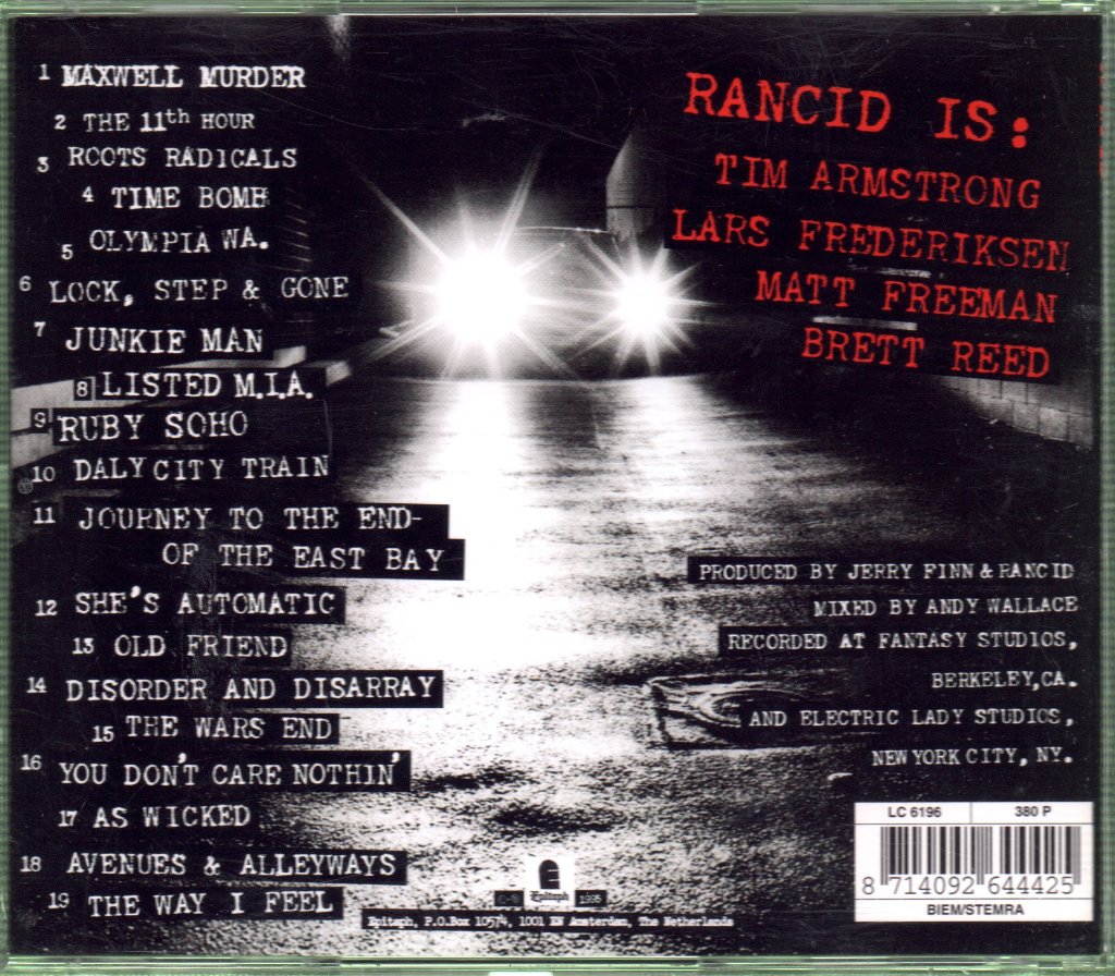 Rancid - And Out Come The Wolves - Cd