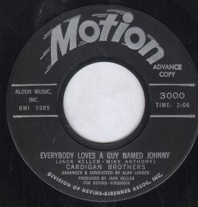 Cardigan Brothers - Everybody Loves A Guy Named Johnny - 7 Inch