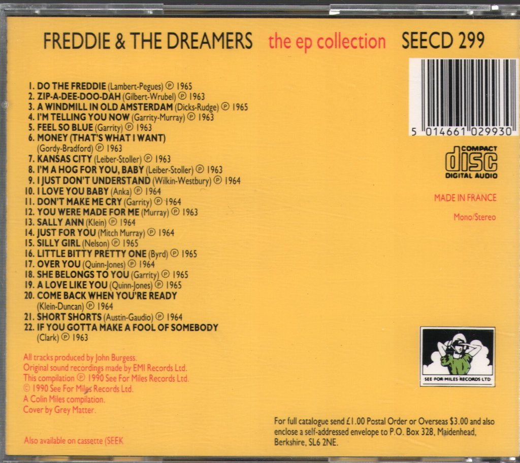 Freddie & The Dreamers - EP Collection - Cd