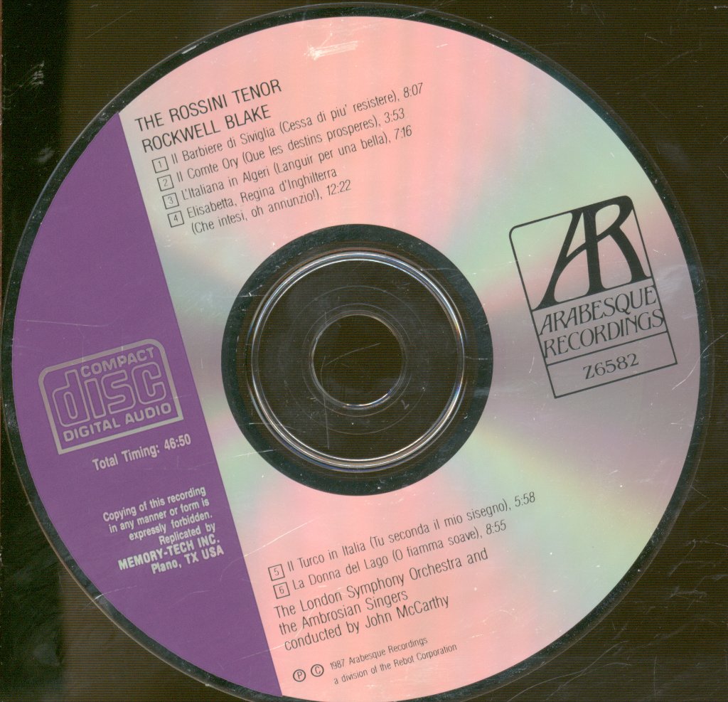 Rockwell Blake - Rossini Tenor - Cd