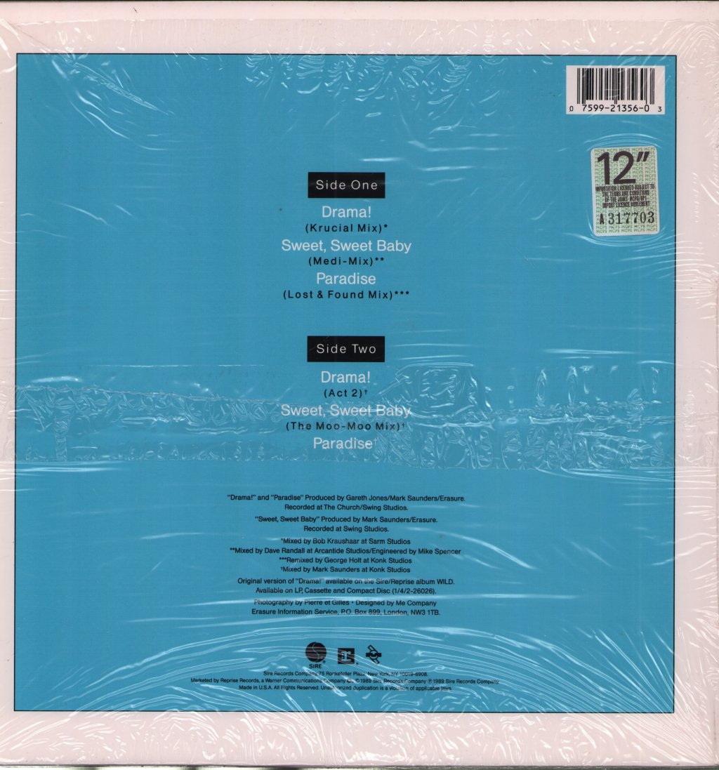 Erasure - Drama - 12 Inch