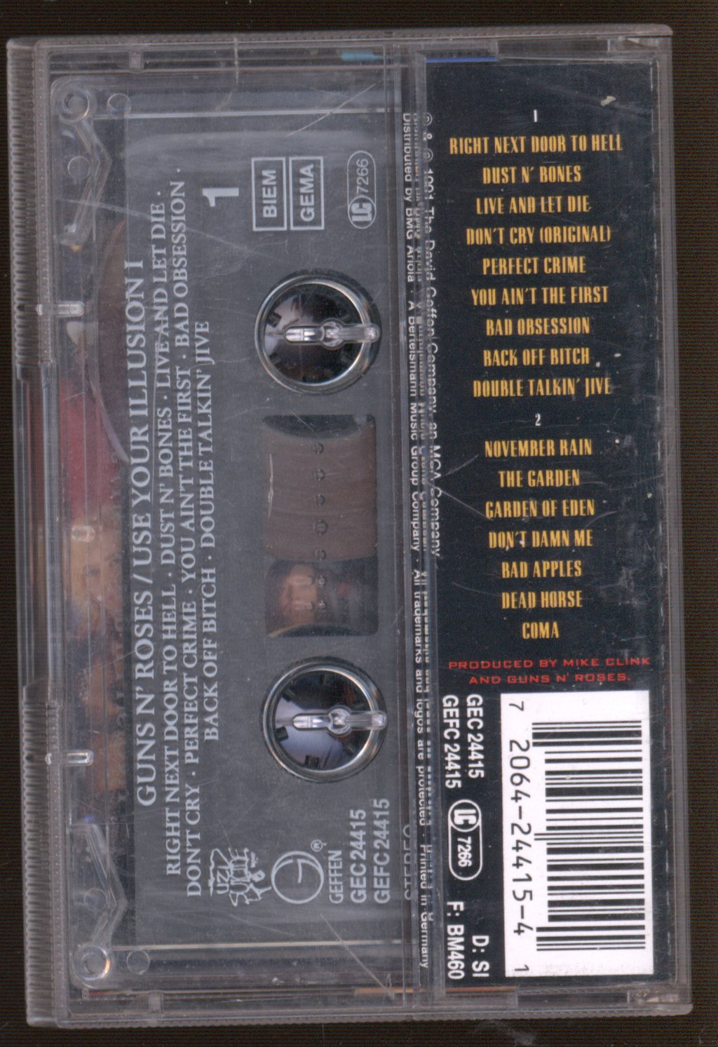 Guns N' Roses - Use Your Illusion I - Cassette