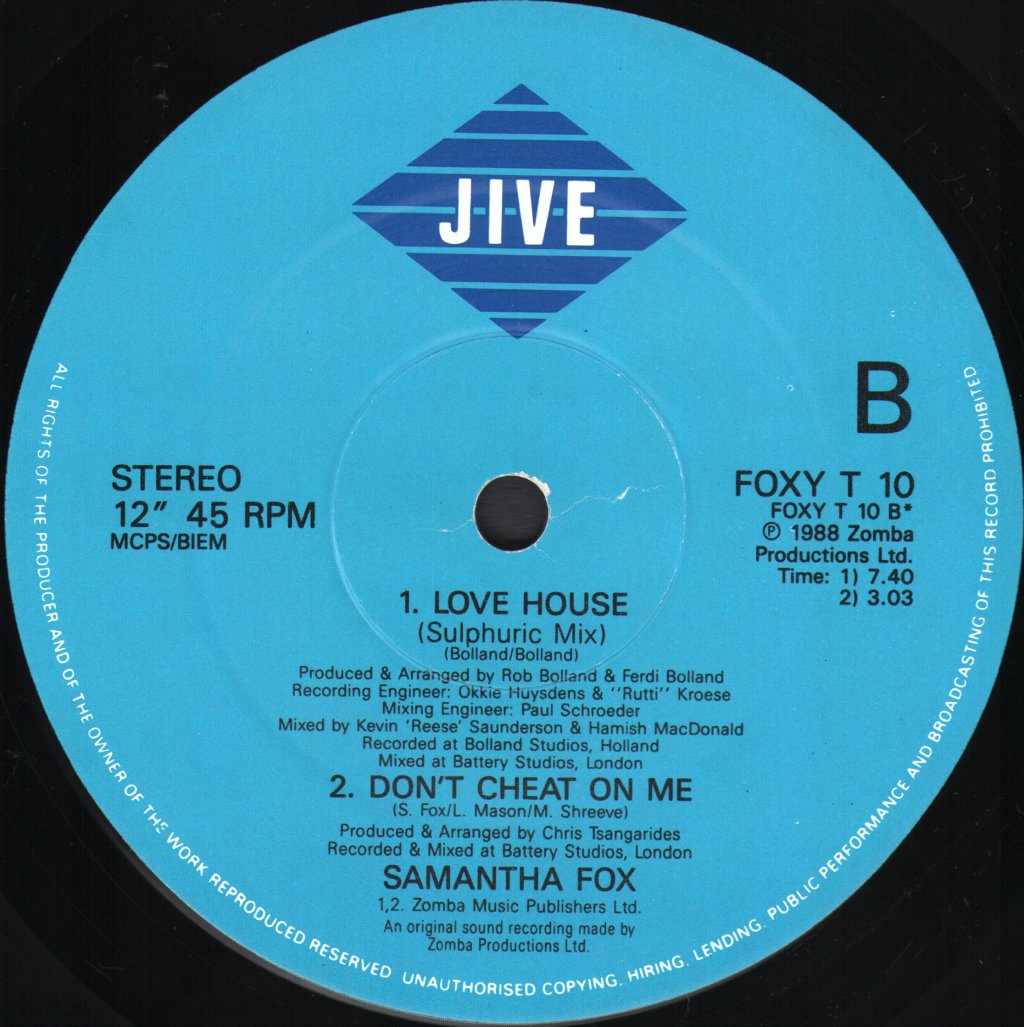 Samantha Fox - Love House - 12 Inch