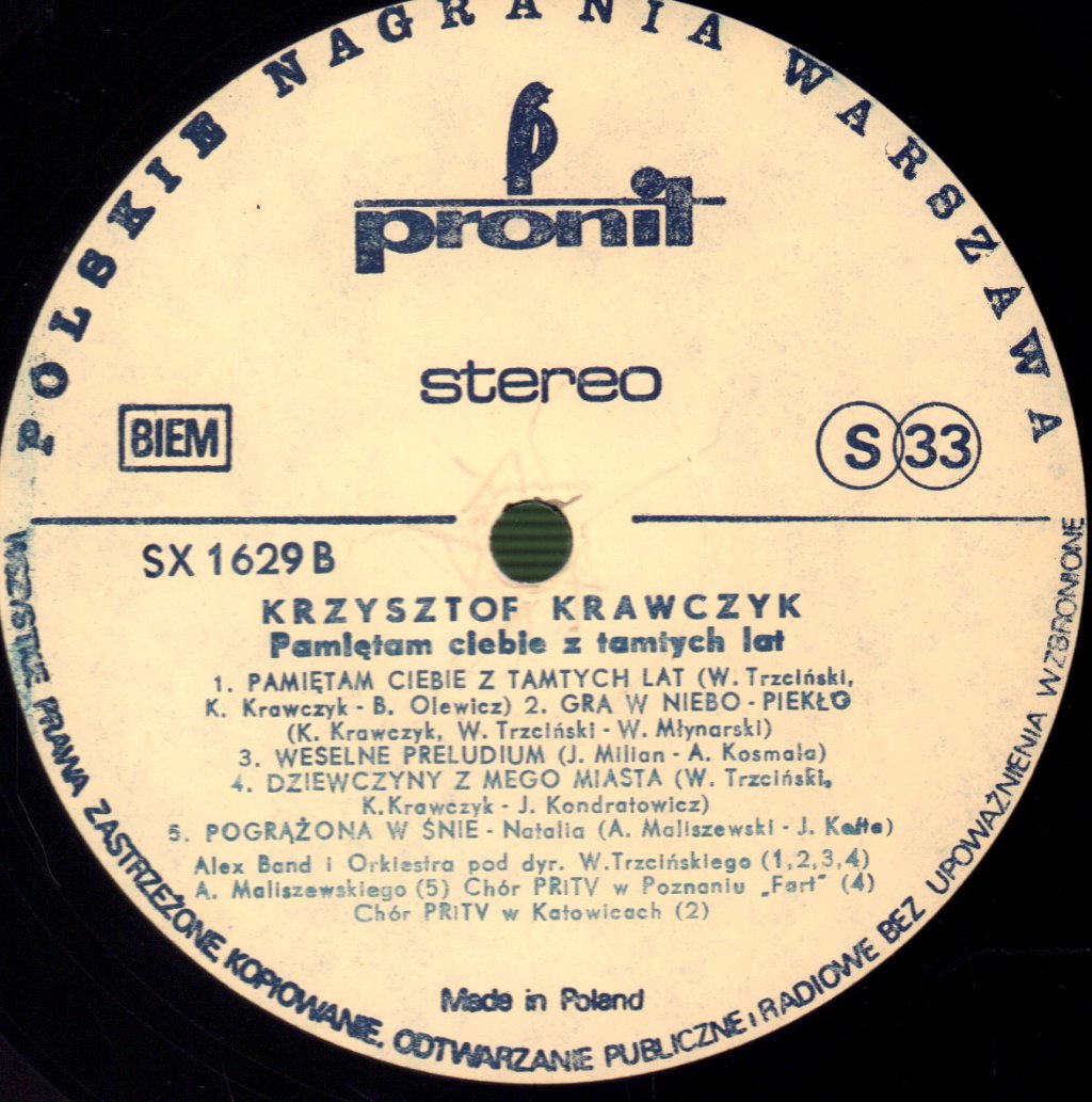 Krzysztof Krawczyk - Jak Minął Dzień - Lp