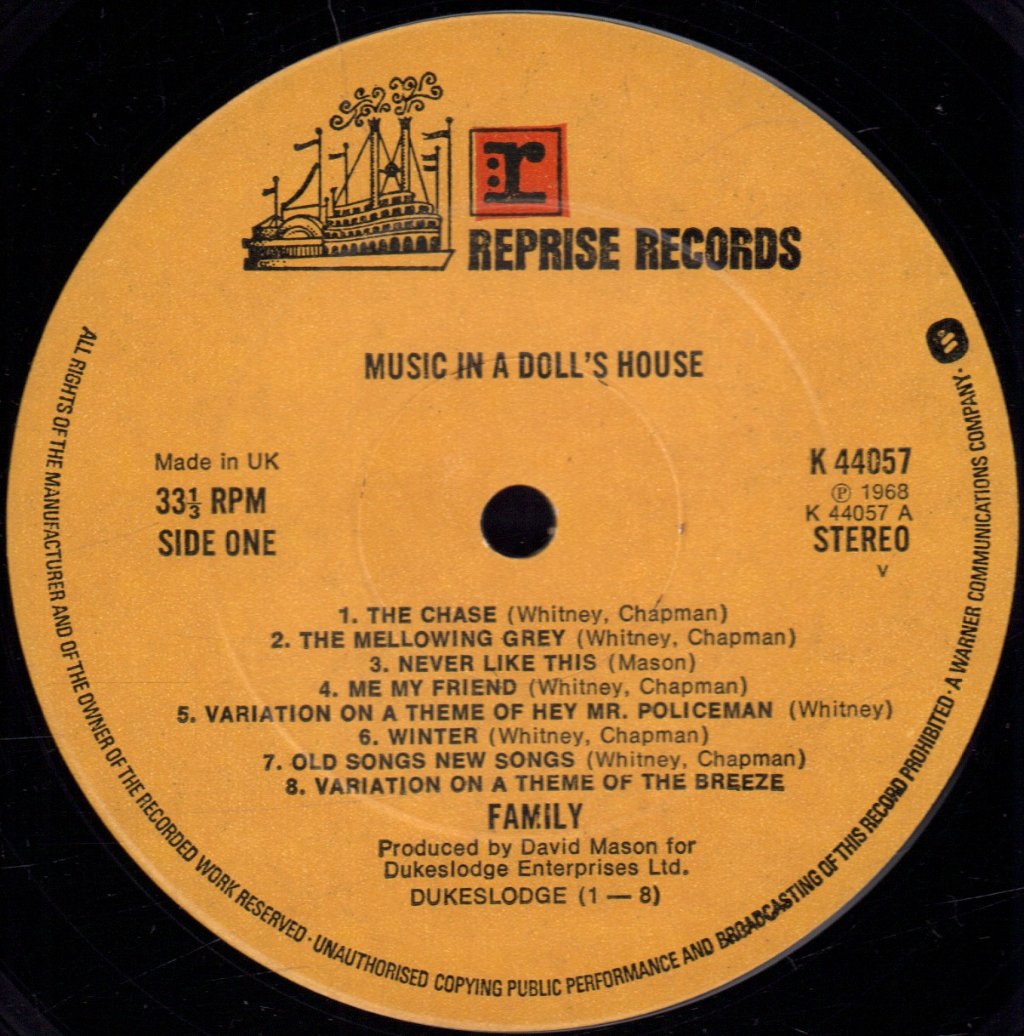 Family (Prog/Rock Group) - Music In A Doll's House - Lp
