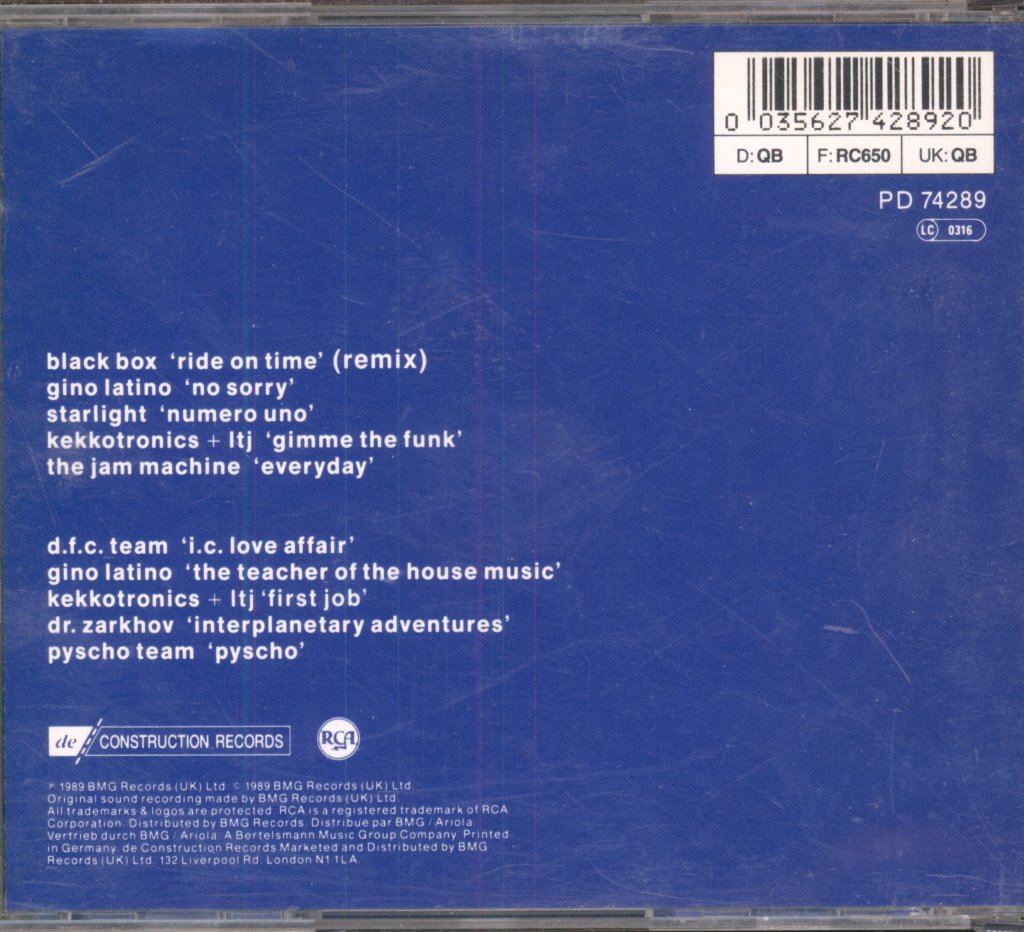 Various Artists - Italia - Dance Music From Italy - Cd