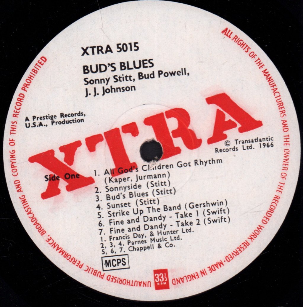 J.j. Johnson - Bud's Blues - Lp