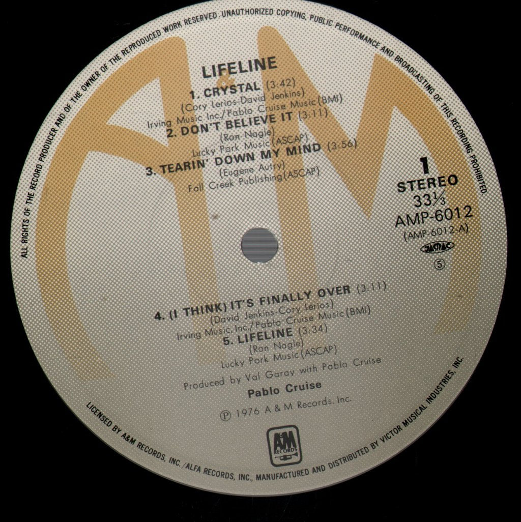 Pablo Cruise - Lifeline - Lp