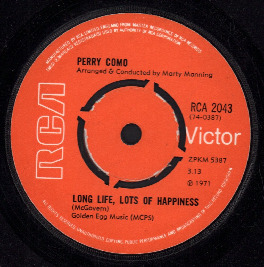 Perry Como - It's Impossible - 7 Inch