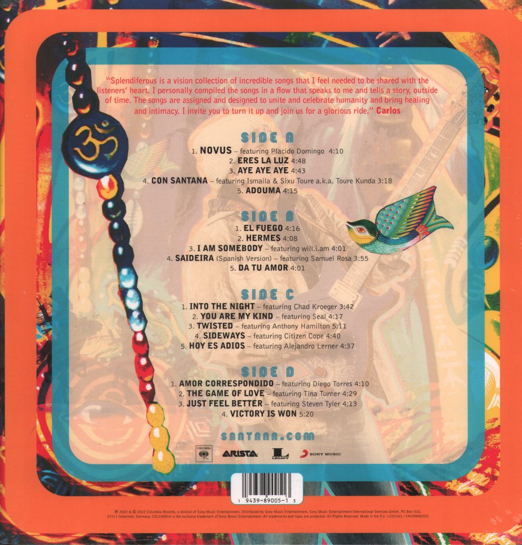 Santana - Splendiferous - Double Lp