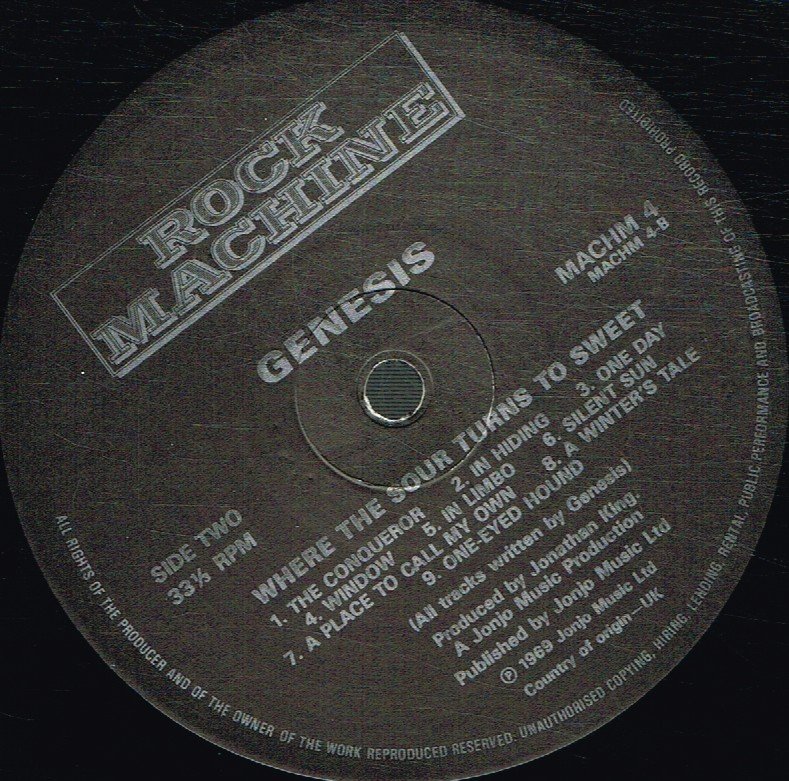 Genesis - Where The Sour Turns To Sweet - Lp