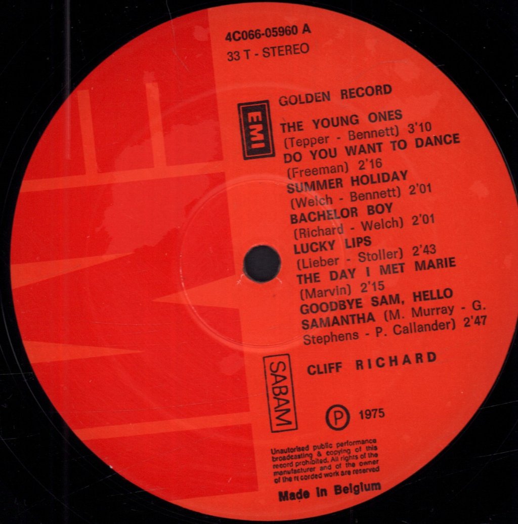 Cliff Richard - Golden Record - Lp