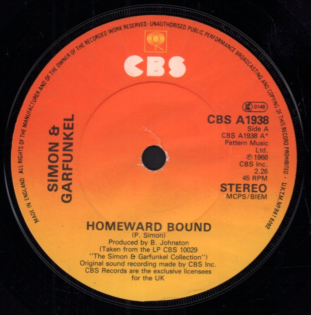 Simon & Garfunkel - Homeward Bound - 7 Inch